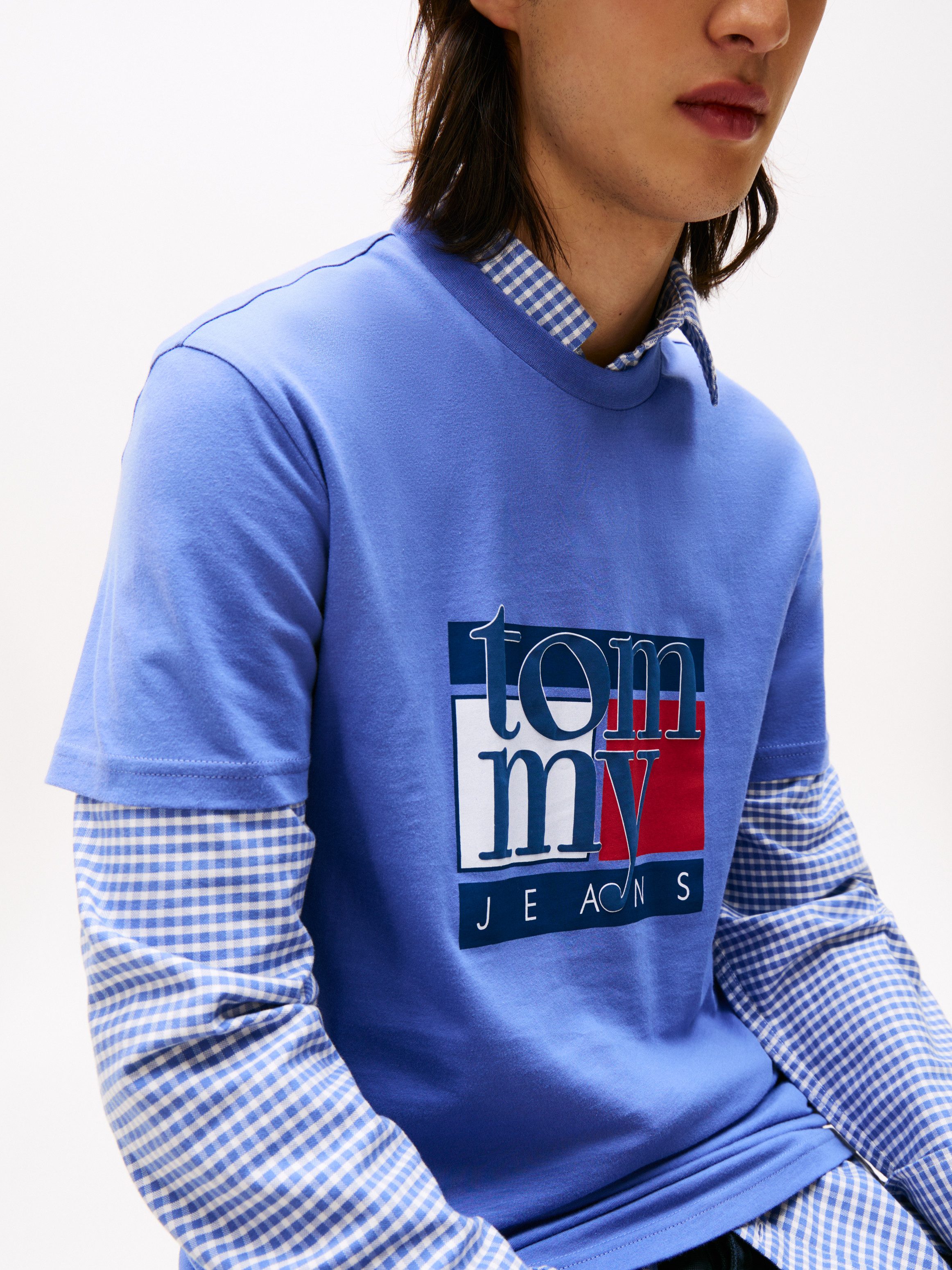 Tommy Jeans T-Shirt TJM RWB FLAG TEE EXT Slim fit, mit Rundhals günstig online kaufen