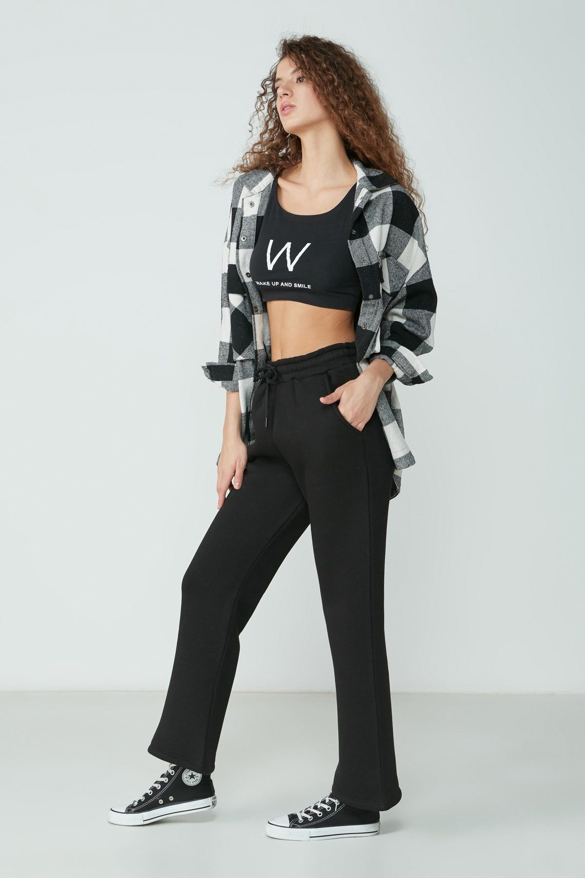 C&CITY Jogginghose Deutsche Flare-Sweatpants