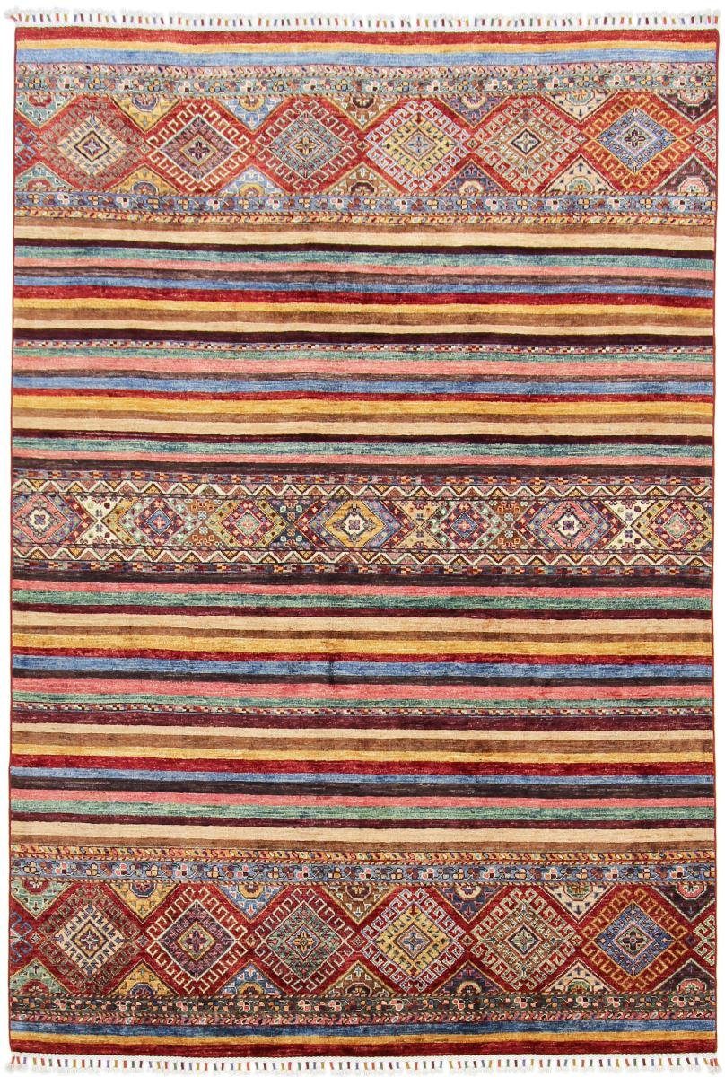 Orientteppich Arijana Shaal 174x250 Handgeknüpfter Orientteppich, Nain Trading, rechteckig, Höhe: 5 mm