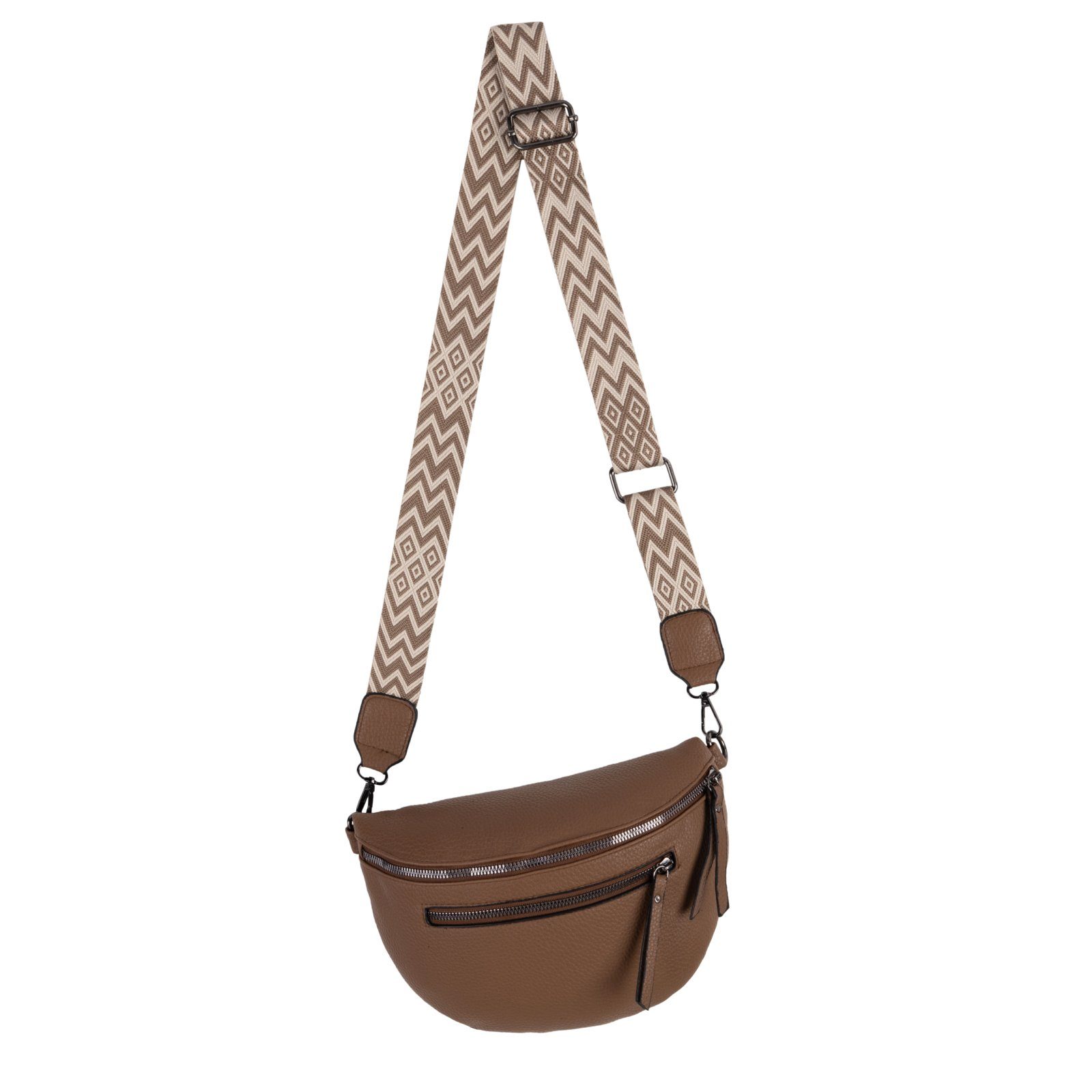 Gürteltasche Bauchtasche Umhängetasche Crossbody-Bag Kunstleder Italy-Design