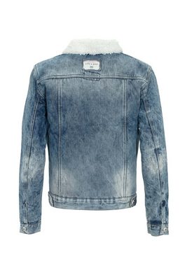 Cipo & Baxx Jeansjacke mit Teddyfutter