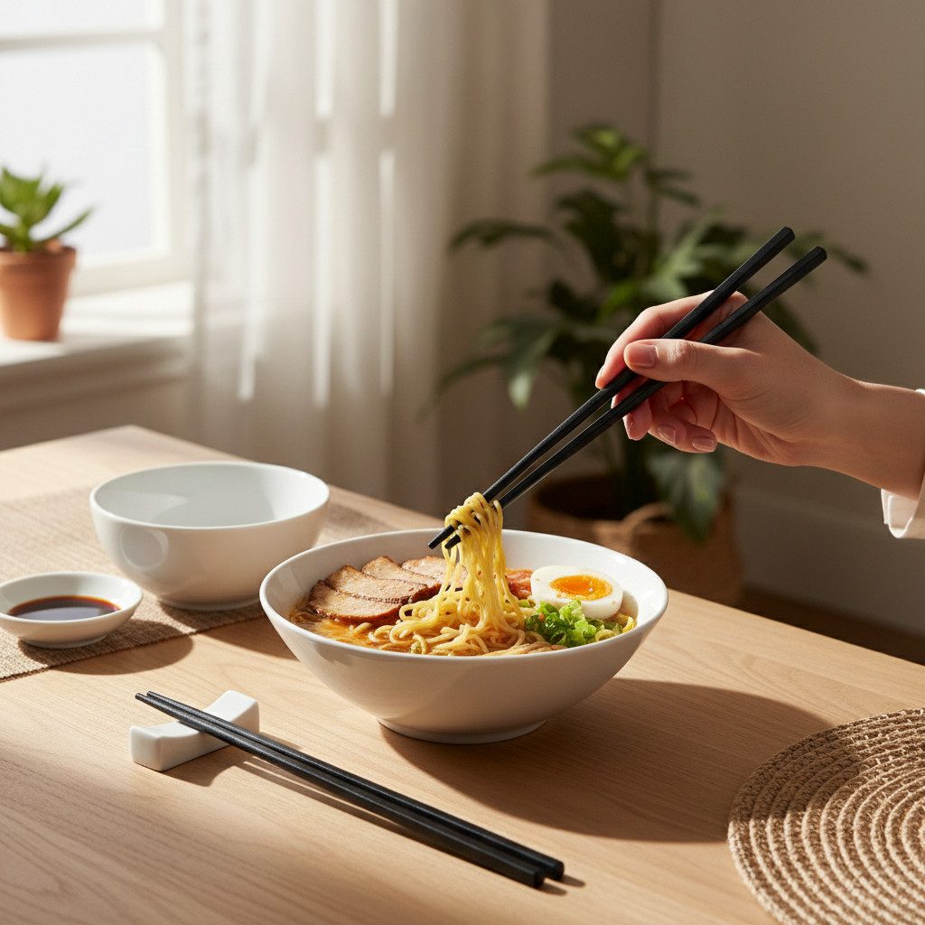 WestCraft Essstäbchen Essstäbchen aus Fiberglas – 10 Paar, schwarz, edel - Japanischer Stil, Robuste Chopsticks im Set – ideal für Sushi, Ramen & asiatische Küche