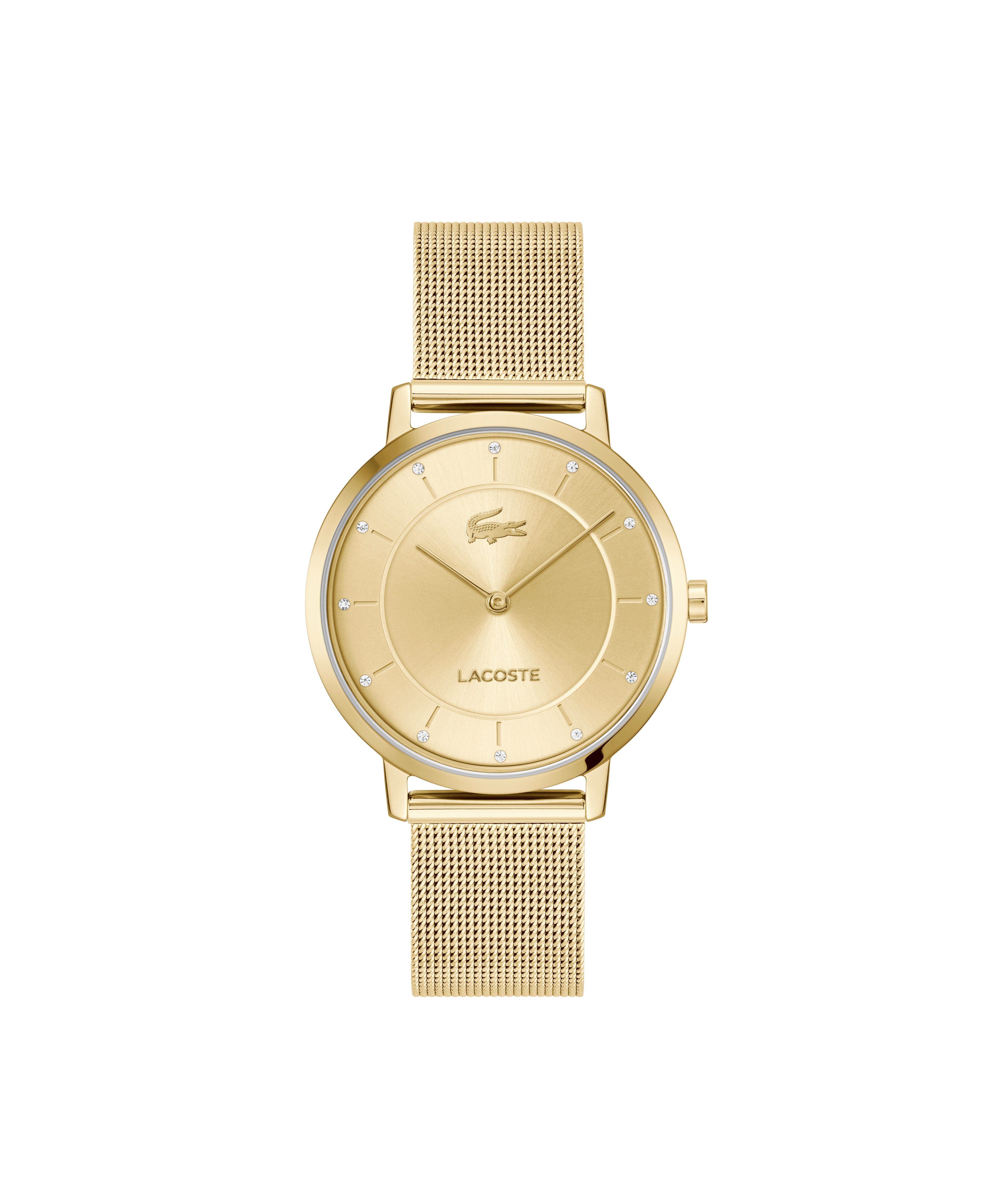 Lacoste Quarzuhr CROCORIGIN 2001474, Armbanduhr, Damenuhr, Edelstahlarmband günstig online kaufen