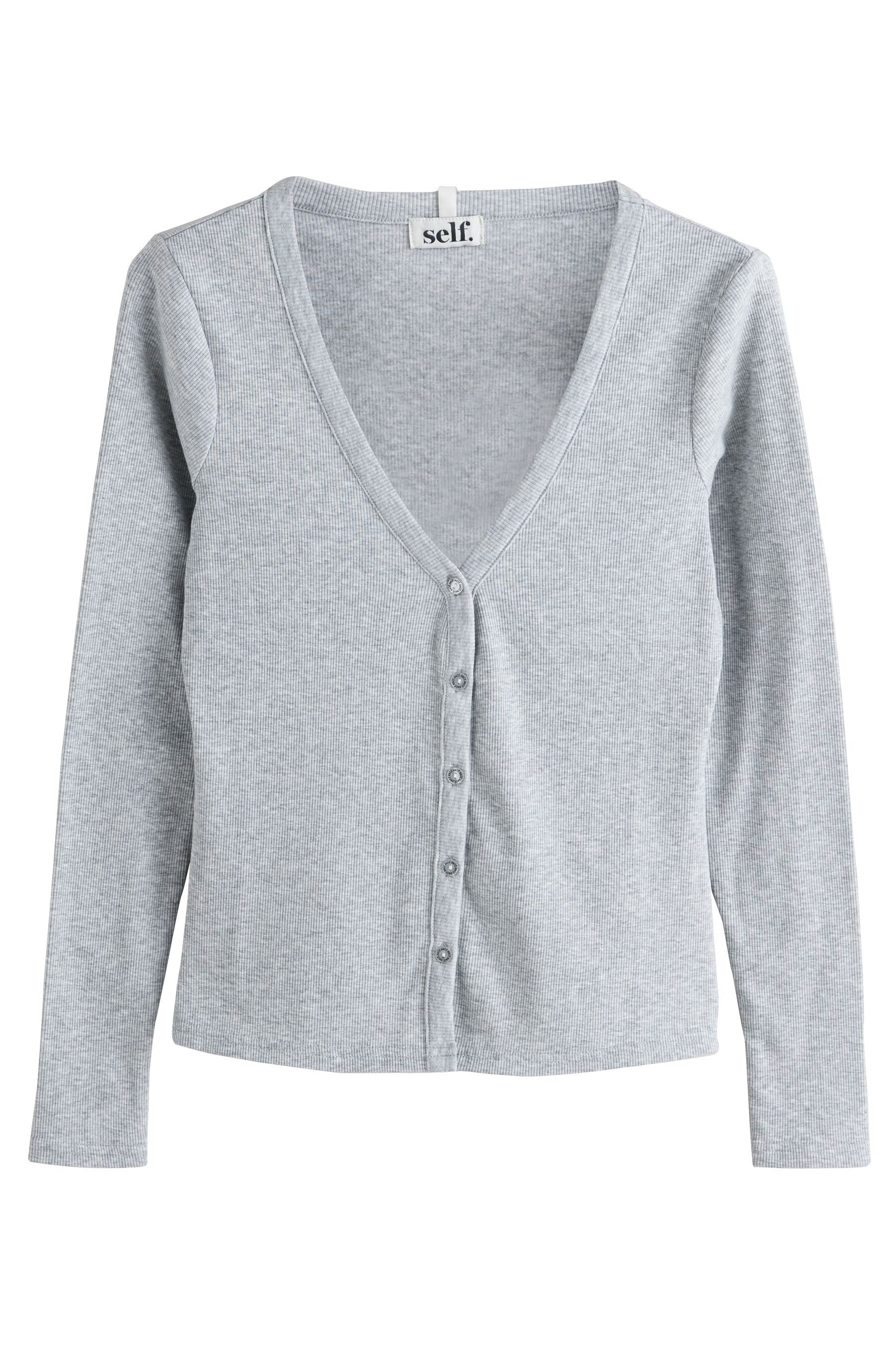 self Strickjacke Self. Gerippte Strickjacke (1-tlg)