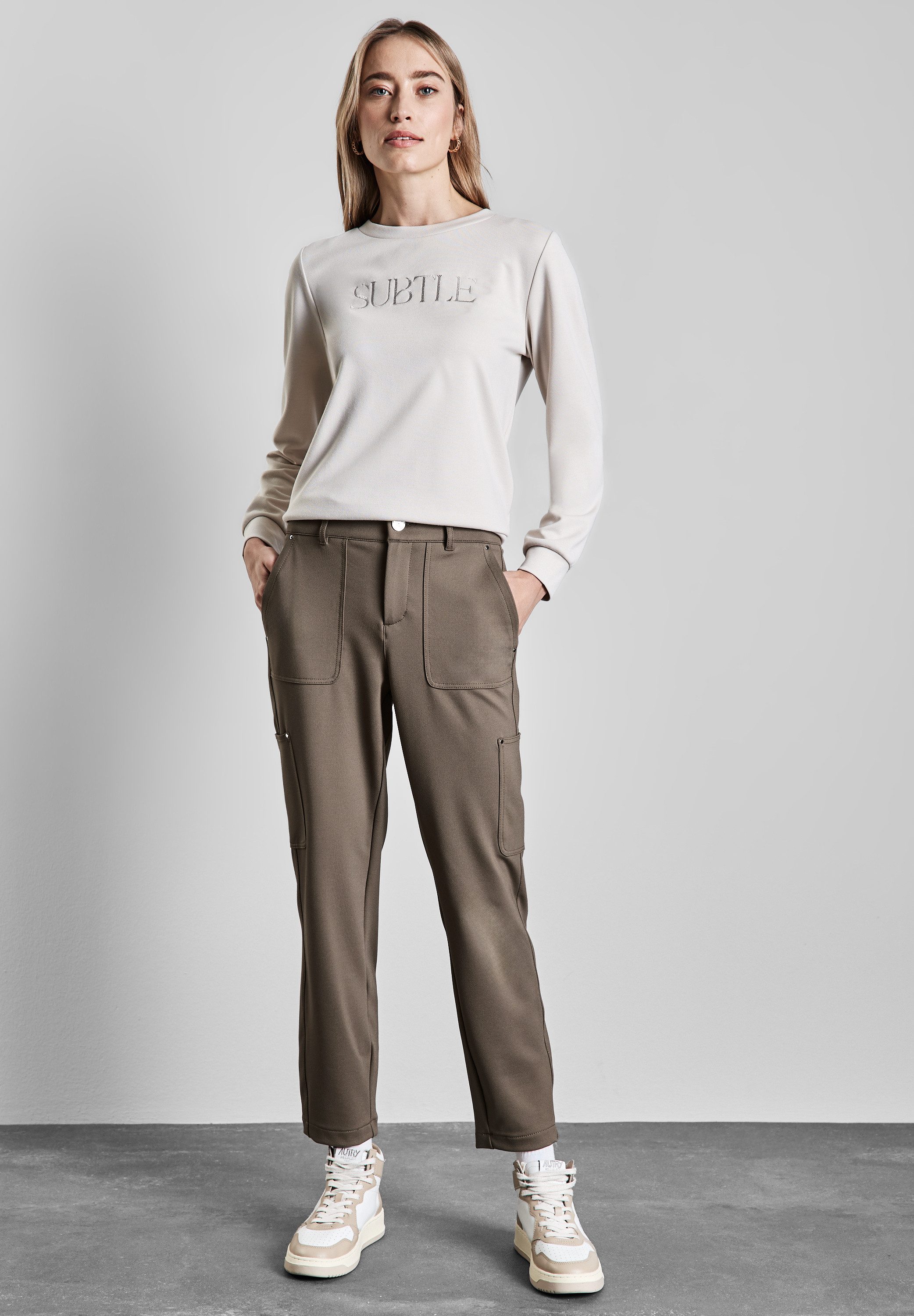 STREET ONE Cargohose Middle Waist günstig online kaufen