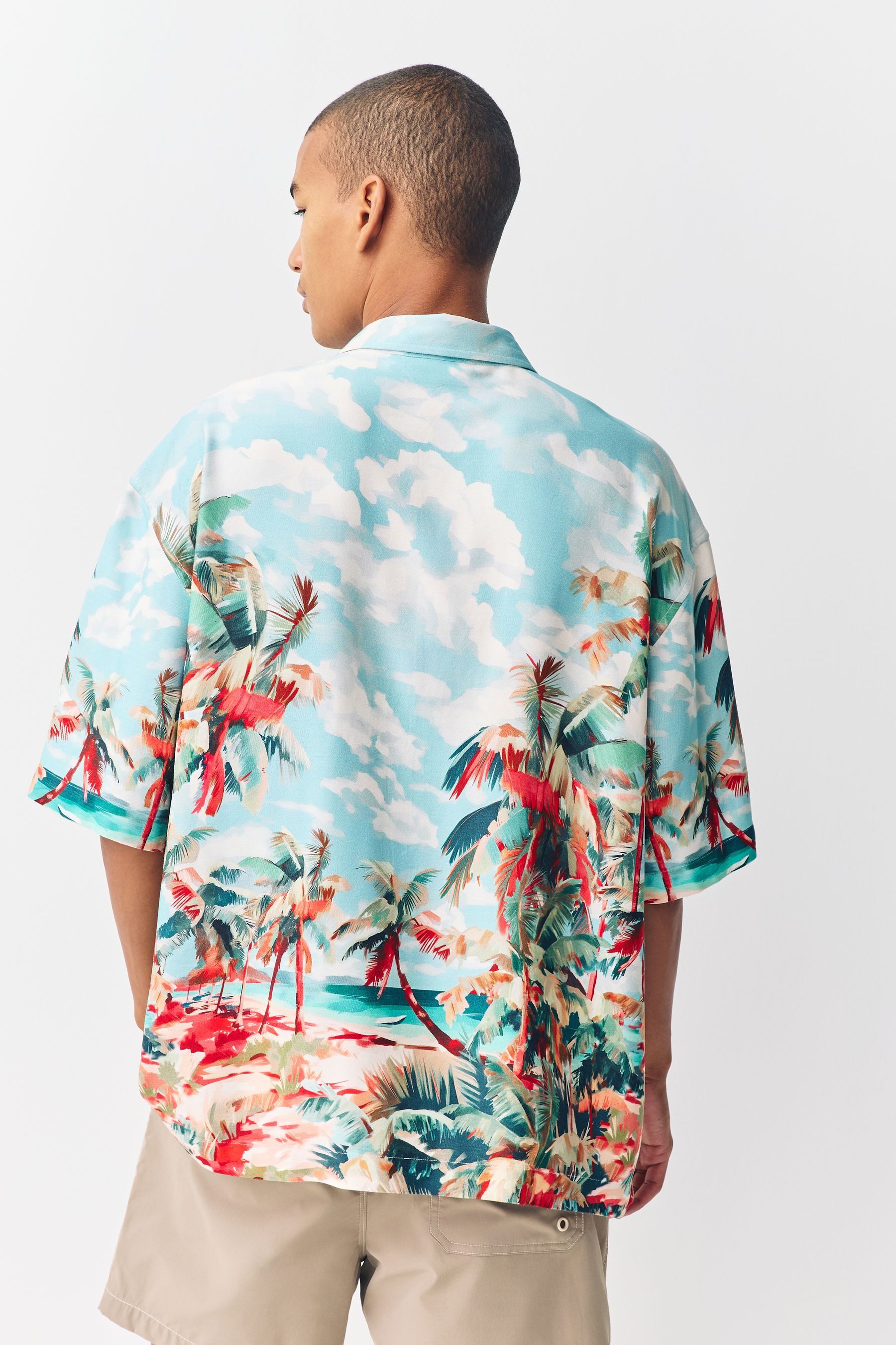 Next Kurzarmhemd EDIT Kurzarmhemd mit tropischem Print (1-tlg) günstig online kaufen