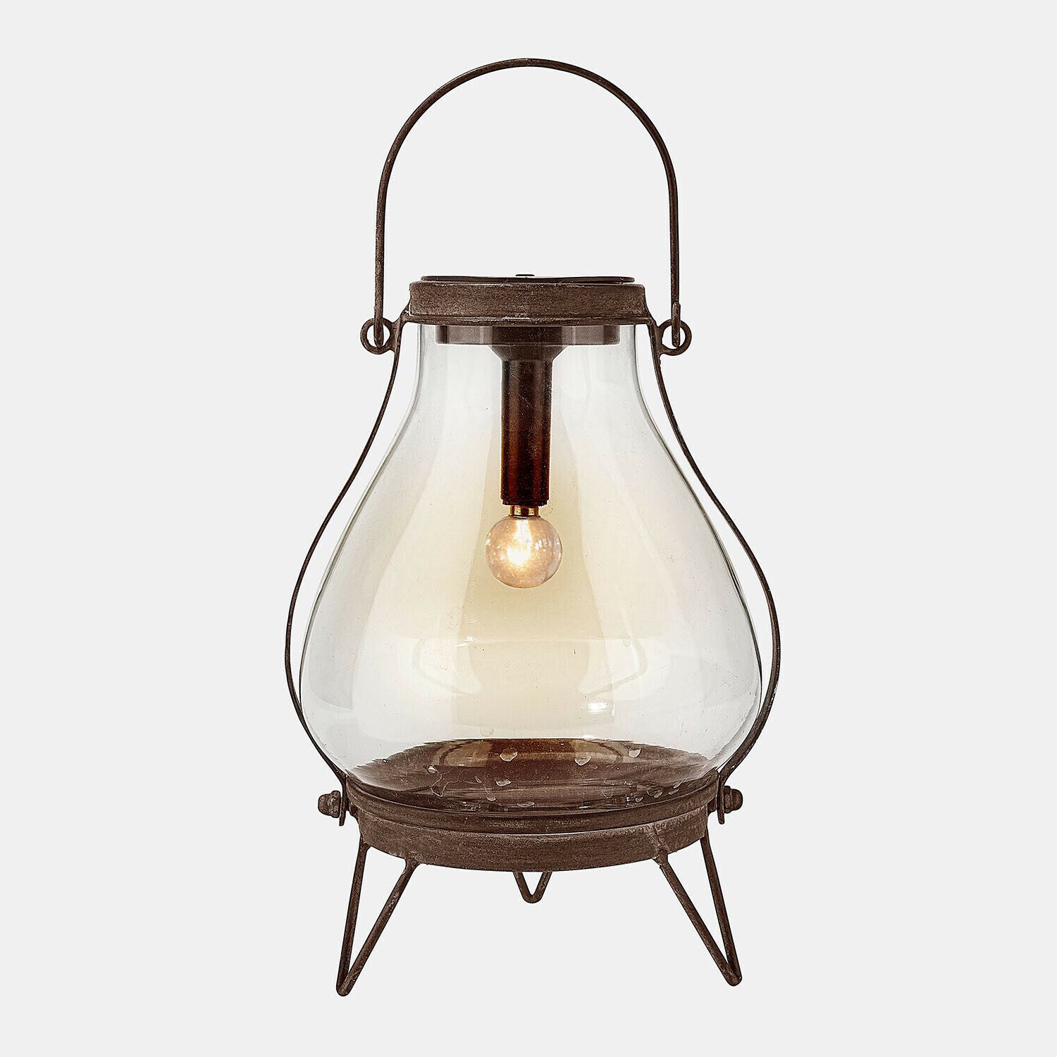 Mirabeau LED Laterne Solar-Laterne Scarron antikbraun