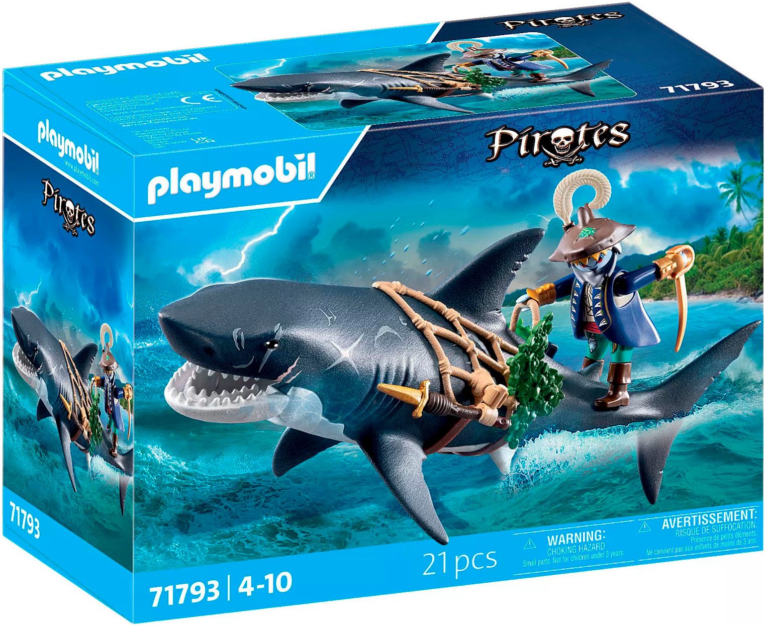 Playmobil® Gefahr durch Riesenhai (71793), Playmobil Pirates Konstruktions- günstig online kaufen