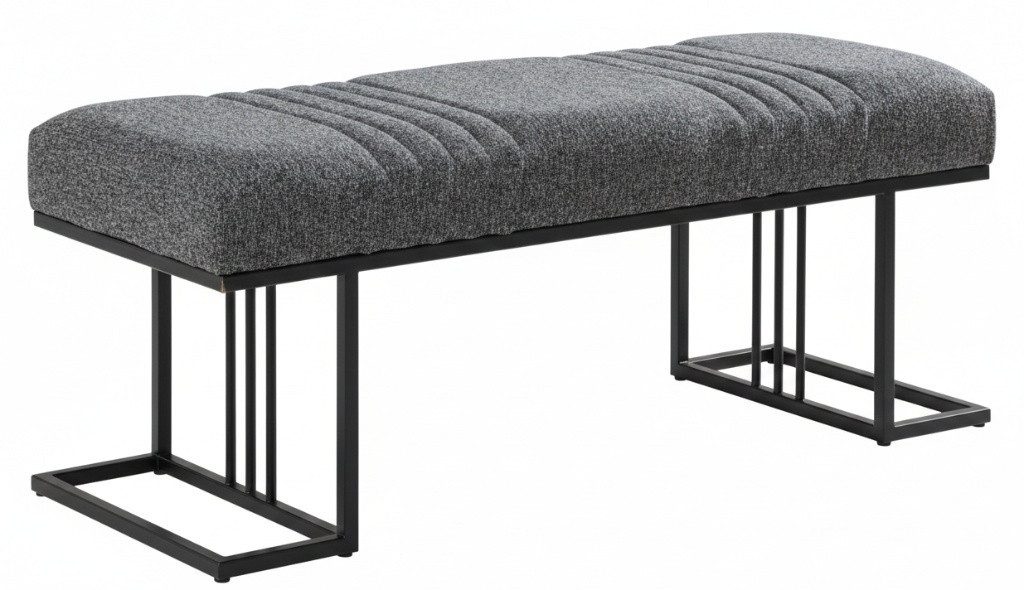 JVmoebel Bettbank Sitzerbank Weiche Polsterung Stilvolles Design Grau Moderner Stil