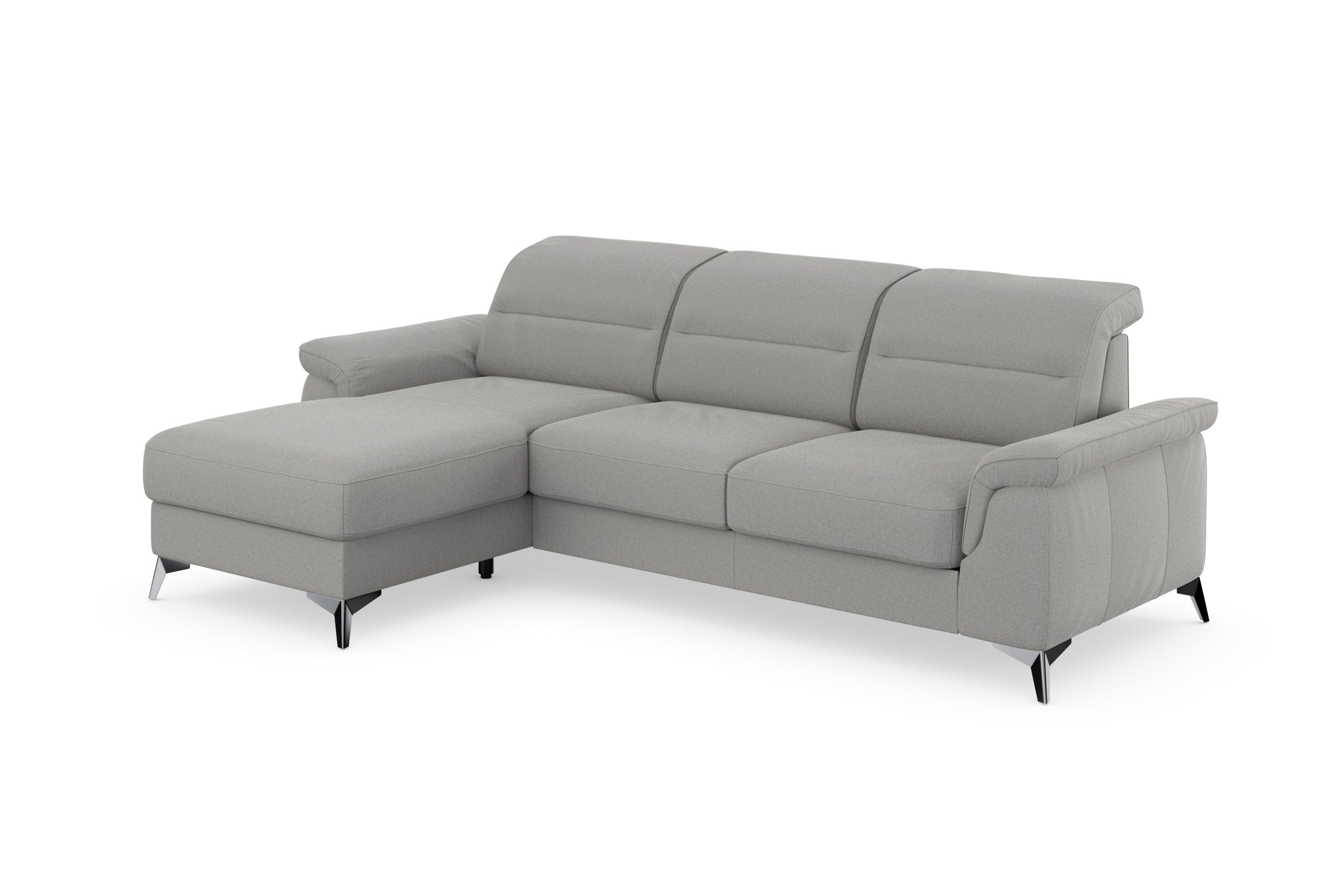 sit&more Ecksofa Sinatra, mit Recamiere, und mit Armteilfunktion optinal Kopfteilverstellung