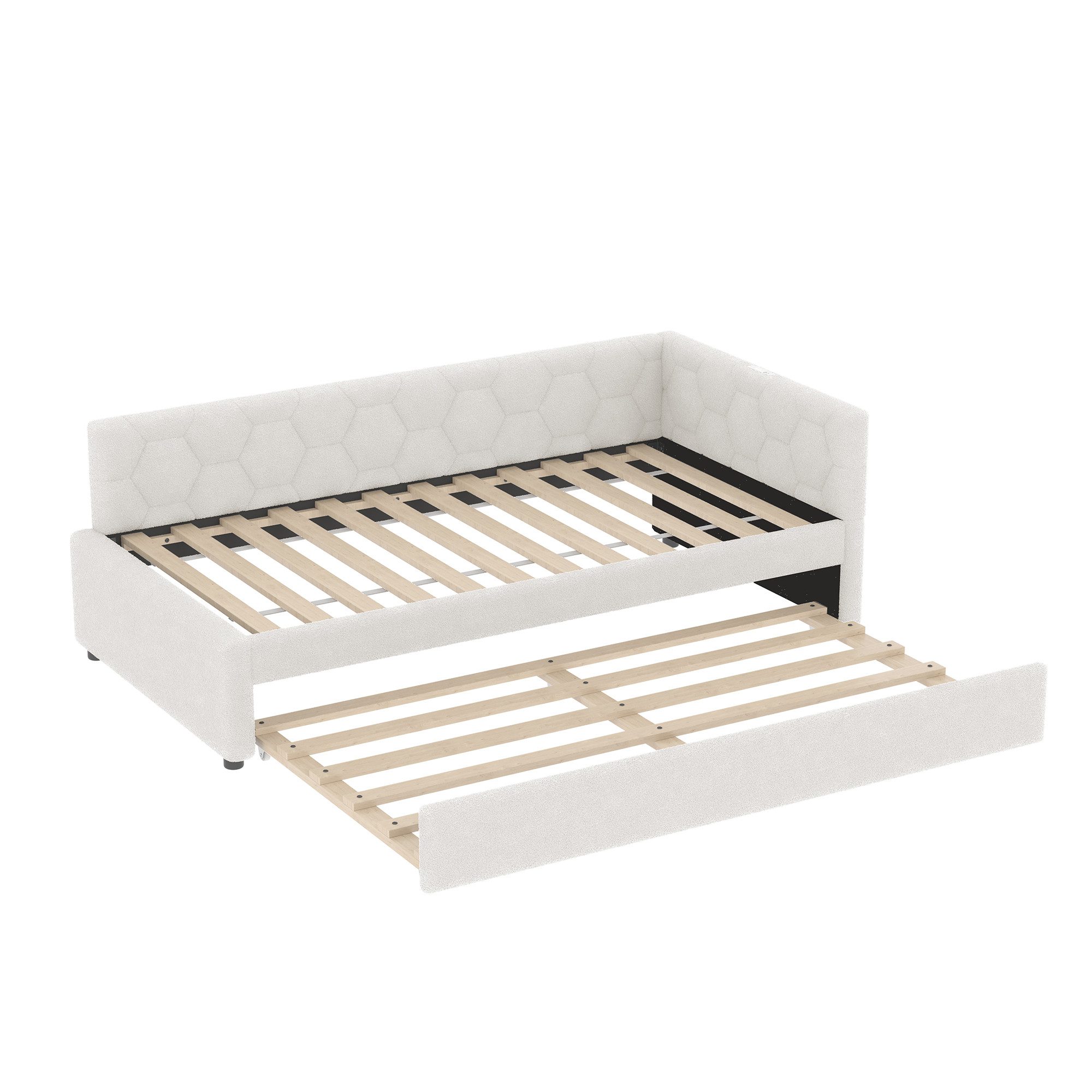 MODFU Schlafsofa Polsterbett Tagesbett, mit Ausziehbett, günstig online kaufen