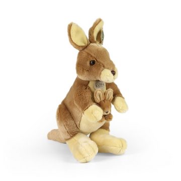 Teddys Rothenburg Kuscheltier Kuscheltier Känguru & Baby 37 cm braun Plüschkänguru