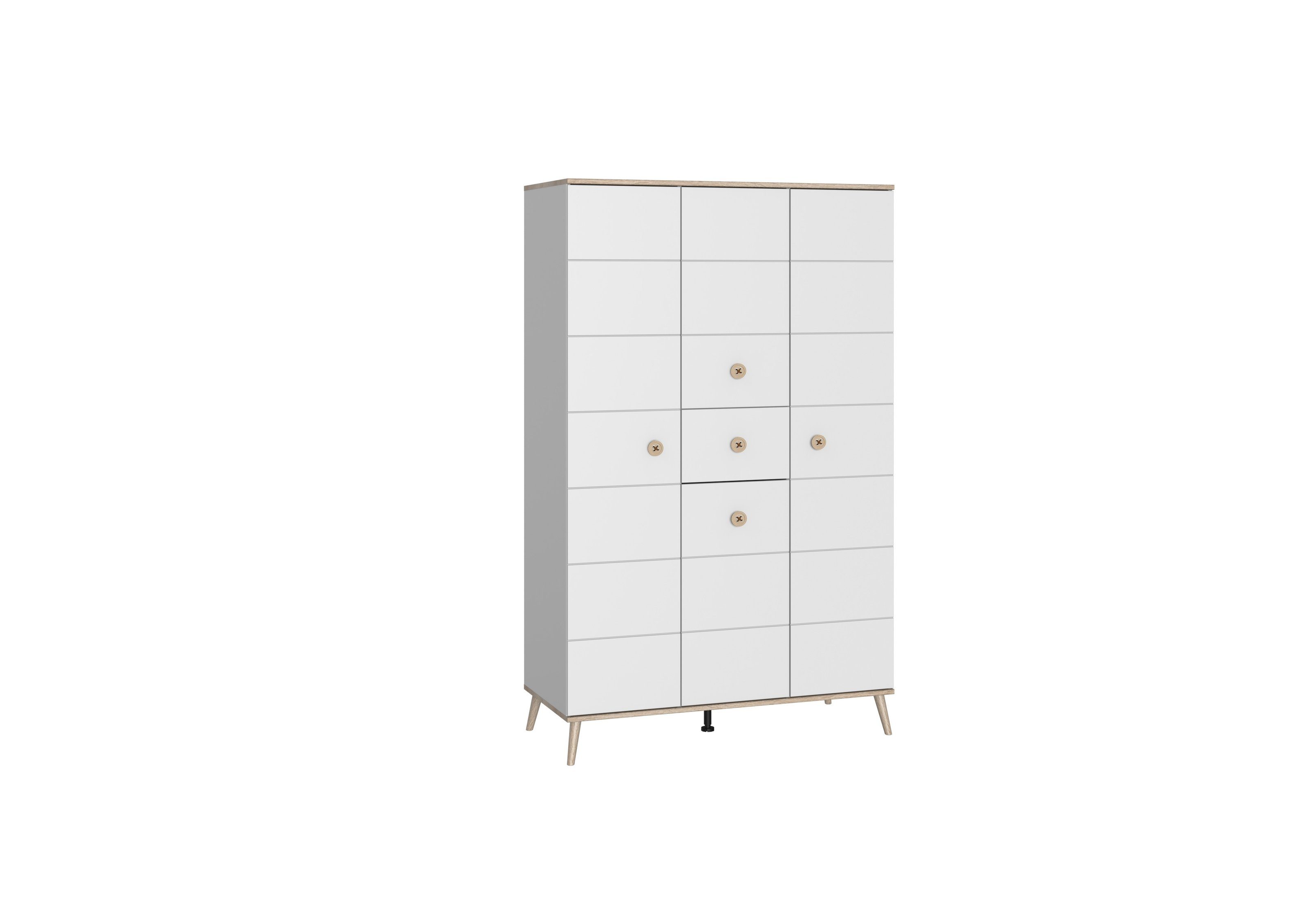 Kleiderschrank 4trg inkl. Soft-Close BILLUND von WIMEX weiß günstig online kaufen