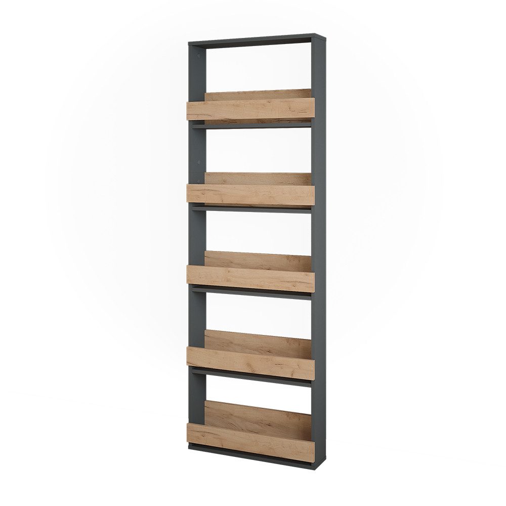 Vicco Weinregal Repose, Goldkraft Eiche/Anthrazit, 60 x 180 cm günstig online kaufen