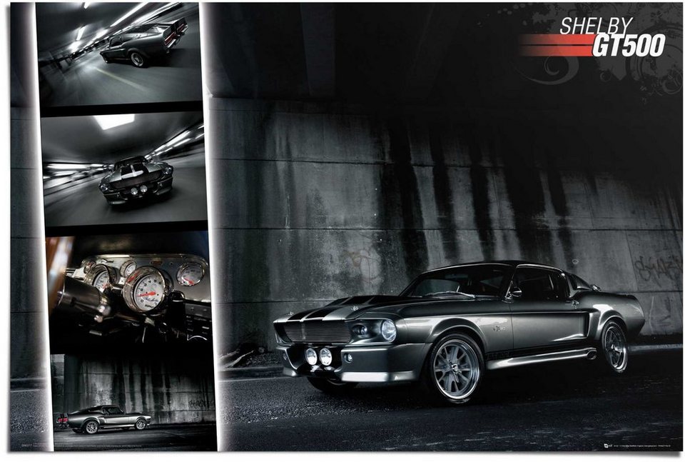 Reinders! Poster Ford Easton Mustang GT500, (1 St), Poster wird gerollt und  sicher verpackt an Sie versendet