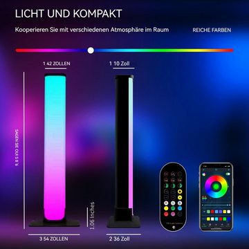 AUKUU LED Stripe Infrarot Infrarot Musik Sinfonie Desktop Atmosphärenlicht TV, Tonaufnahme Hintergrundlicht 2er Pack