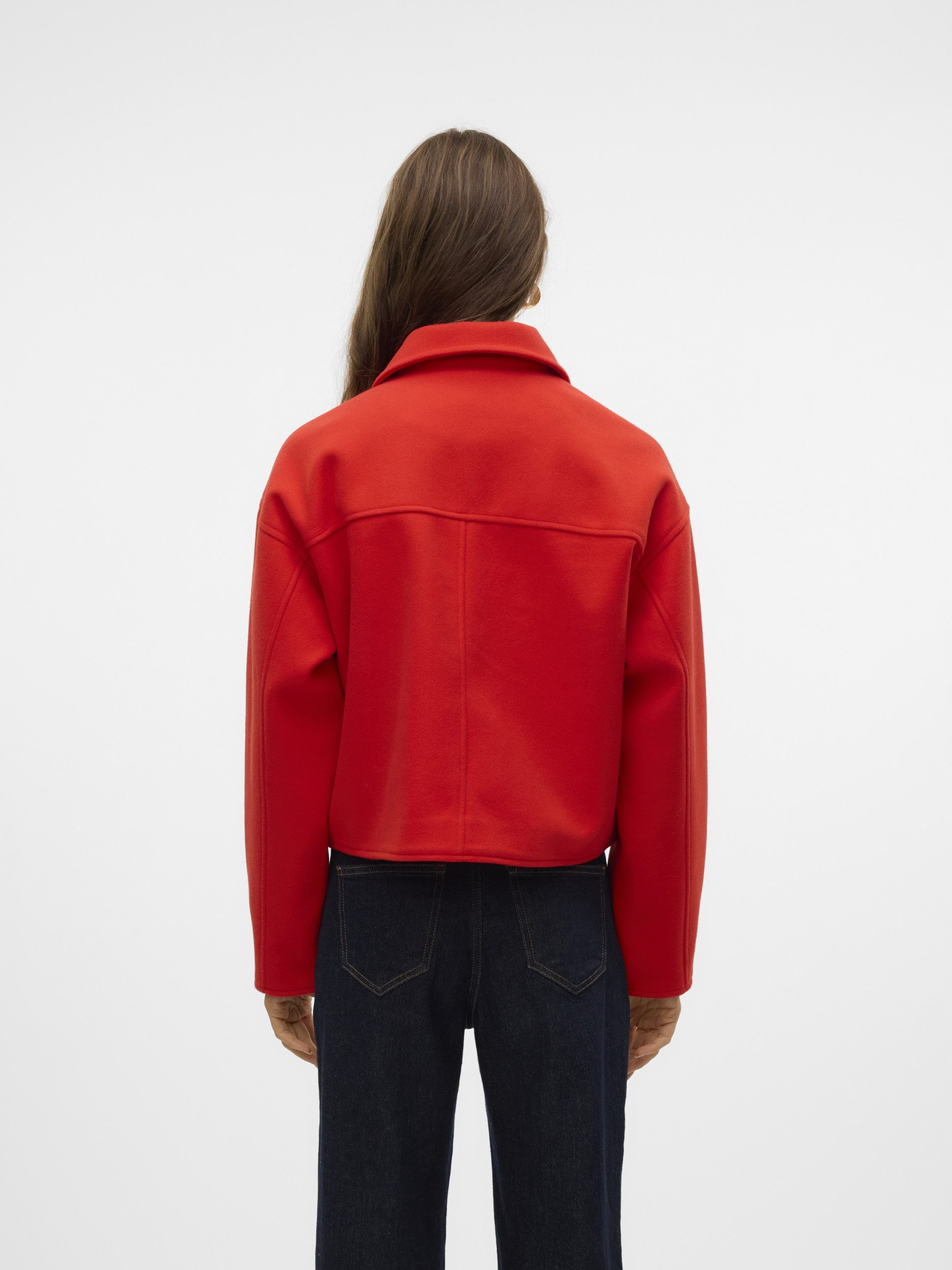 Vero Moda Blouson VMFORTUNEFREJ SHORT JACKET GA BOO Fiery Red