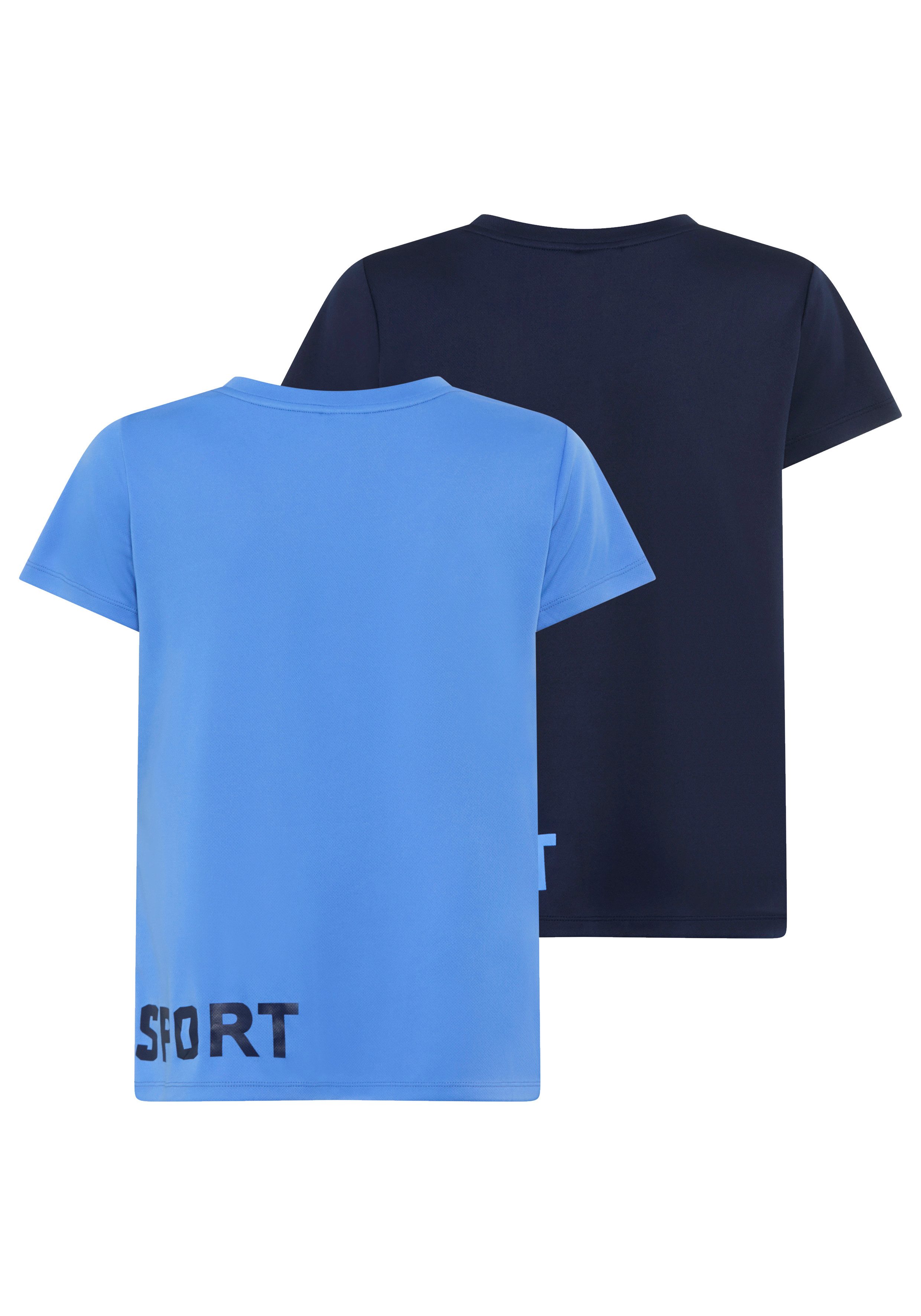 H.I.S Funktionsshirt (Spar-Set, 2er-Pack) figurbetonter Schnitt, sportlicher Look, mit trendigem Logodruck