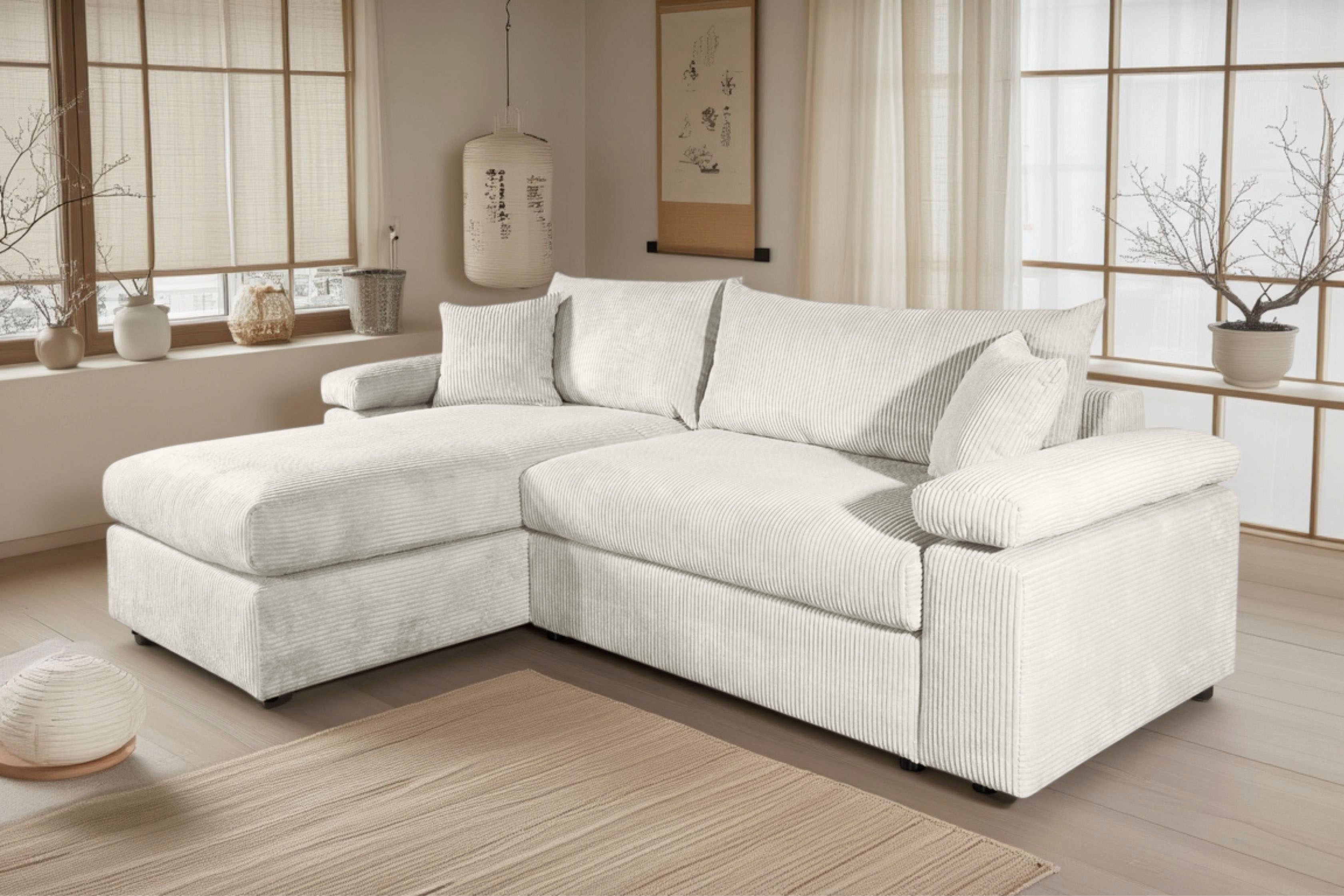 Ecksofa Cosy L-Form, B: 234 cm, Sitzaufbau im Sandwich-Federkern