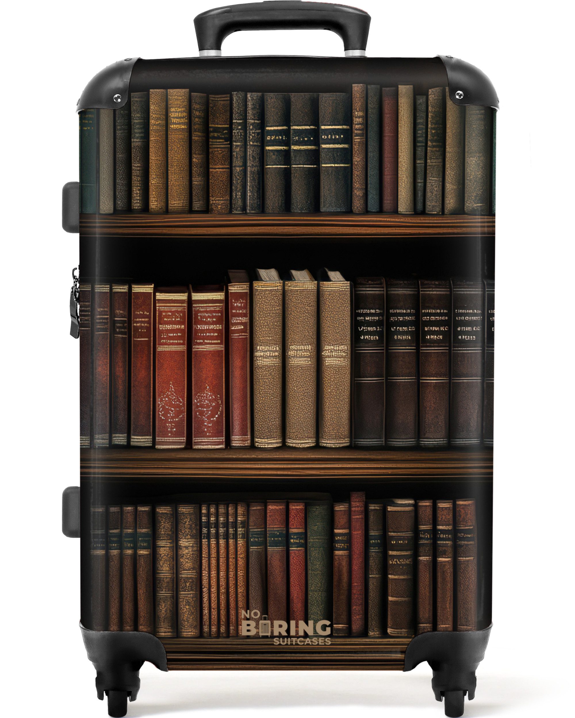 NoBoringSuitcases.com© Hartschalen-Trolley Bücherregal voller klassisch anm günstig online kaufen