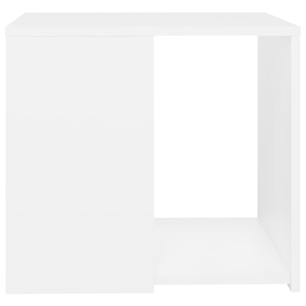 3 cm vidaXL Weiß Holzwerkstoff Beistelltisch Einlegeböden Mit Beistelltisch 50x50x45