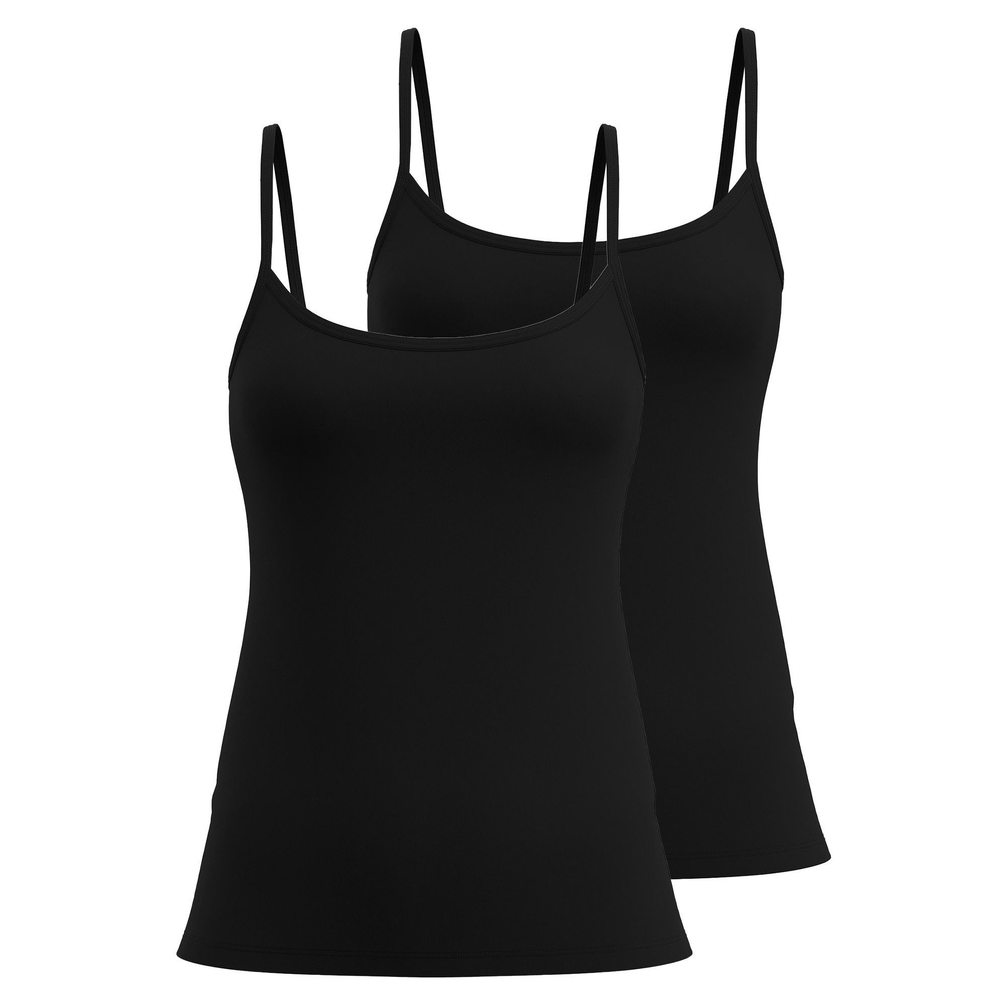 Unterhemd Damen Unterhemd 2er Pack Baumwolle