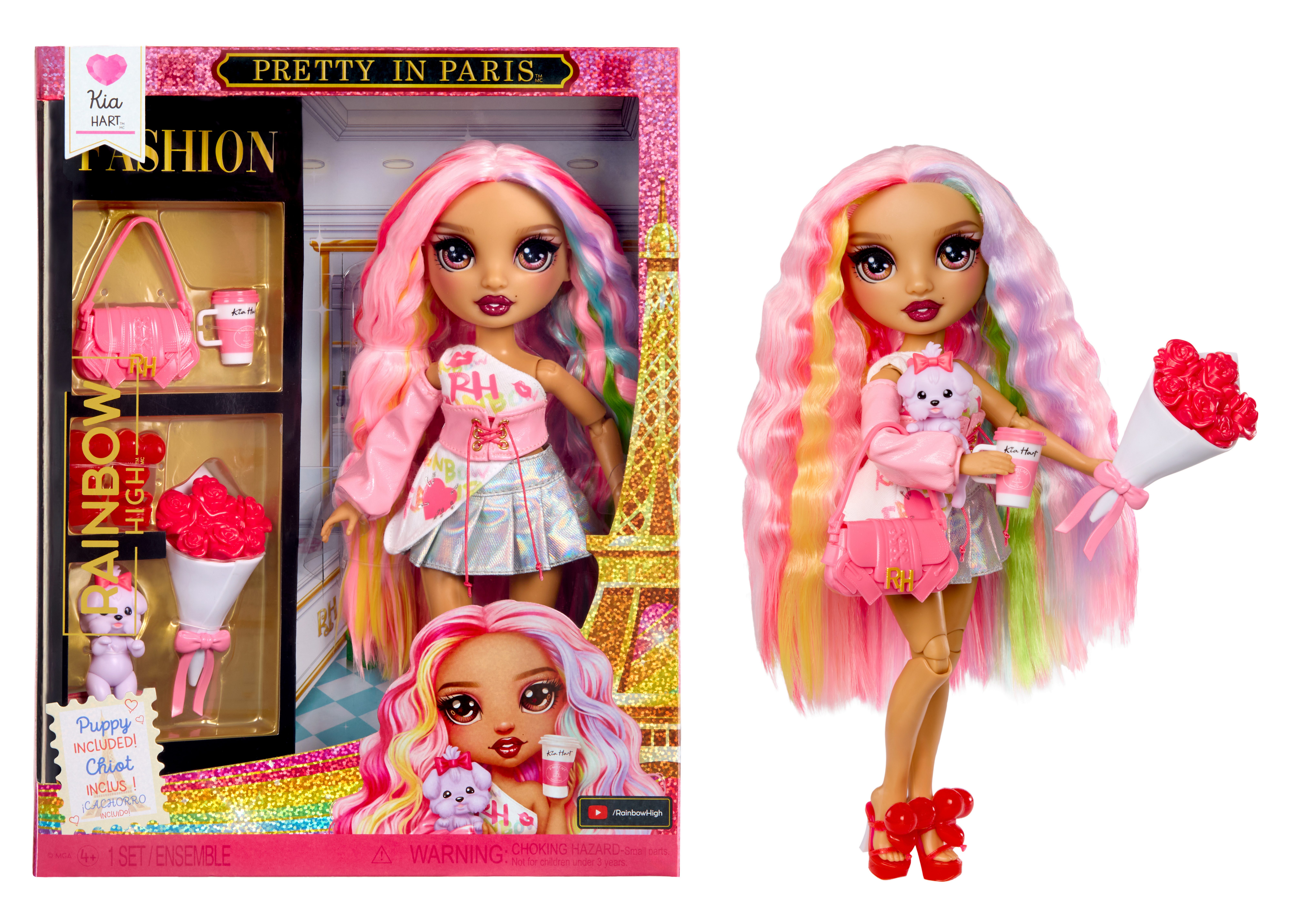 Rainbow High Anziehpuppe Rainbow High Pretty in Paris Fashion Doll- Kia
