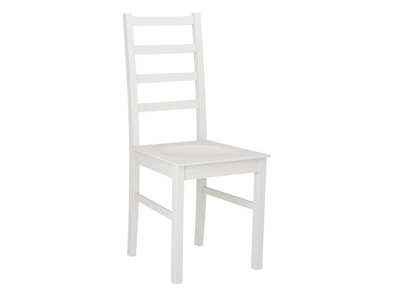 MIRJAN24 Stuhl Nilo VIII DR cm 43x40x94 Weiß Buchenholz, (1 Stück), aus