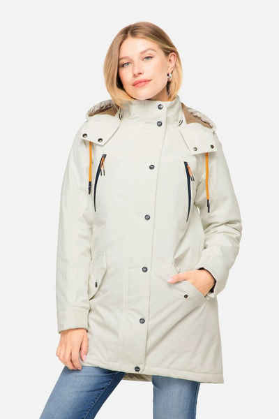 Laurasøn Parka Funktions-Jacke Kapuze verdeckter Zipper