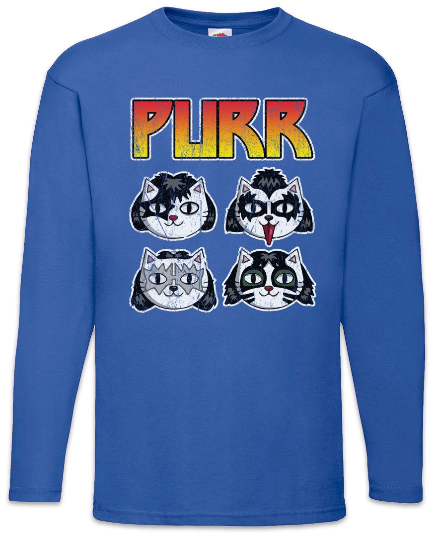 Langarmshirt Purr Langarm T-Shirt Cats Kiss Katzen Katze Kitty Kitten Cat Music Glm