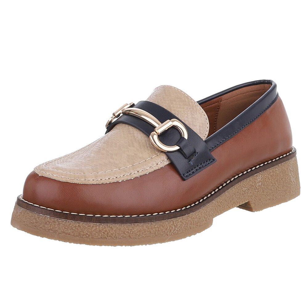 Ital-Design Eleganter Loafer mit Schnalle für Damen – Komfort & Stil Slippe günstig online kaufen