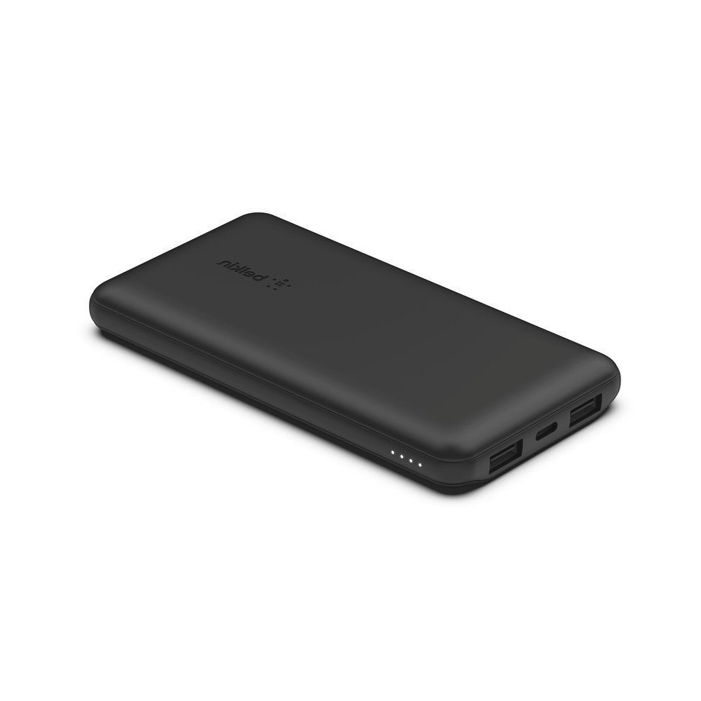 Belkin BoostCharge 10.000mAh Powerbank 15 Watt zum Laden von 3 Geräten Powerbank 10000 mAh, 1x USB-C, 2x USB-A, Power für bis zu 40 Stunden