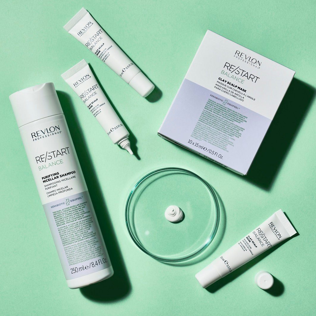REVLON PROFESSIONAL Haarshampoo RE/START BALANCE PURIFYING MICELLAR SHAMPOO, Sanfte Reinigung für ölige Kopfhaut und glänzendes Ergebnis.