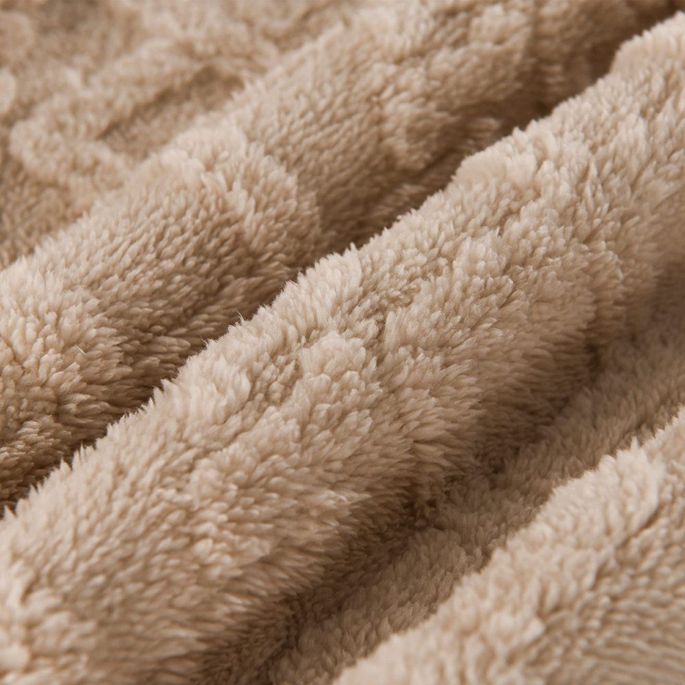 Wohndecke Luxuriöse Überwurfdecke weiche flauschige Juoungle Decke, braun(150*200cm) Kuscheldecke