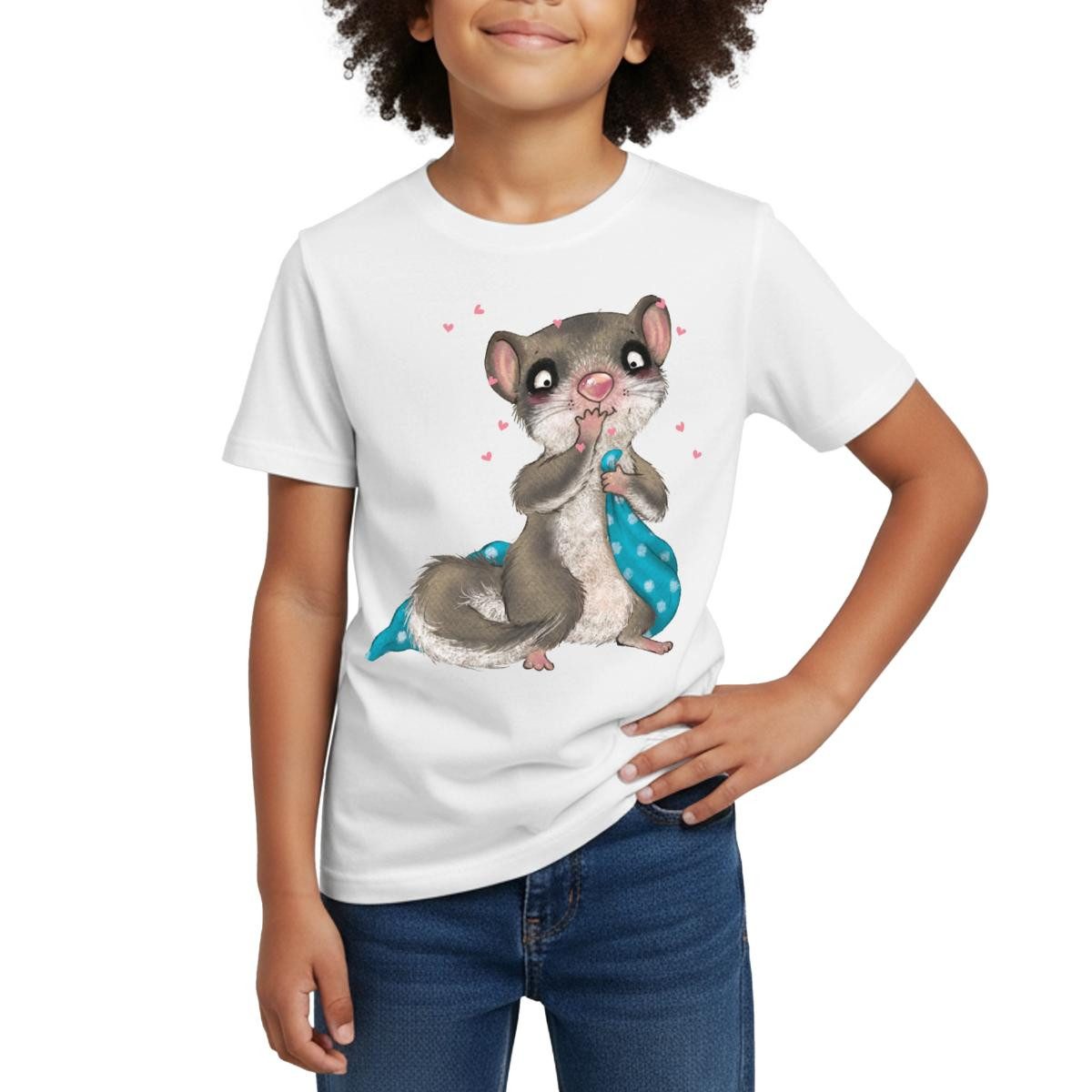 T-Shirt Der kleine Siebenschläfer Schnuffeldecke Mit Herz Kinder T-Shirt