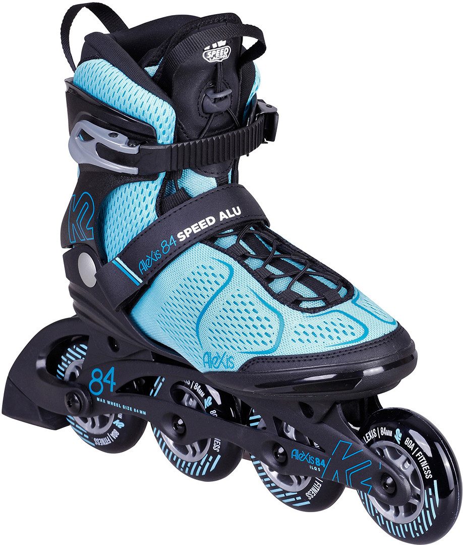 Inlineskates K2 ALEXIS 84 SPEED ALU Inline Skate turquise/black