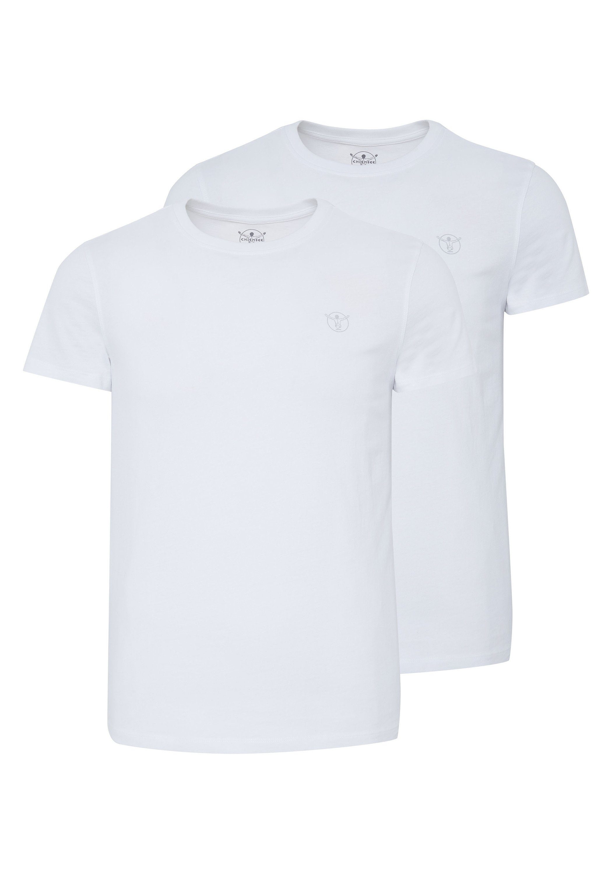 Chiemsee Print-Shirt T-Shirts Logo 2 mit White im Basic-Stil Bright