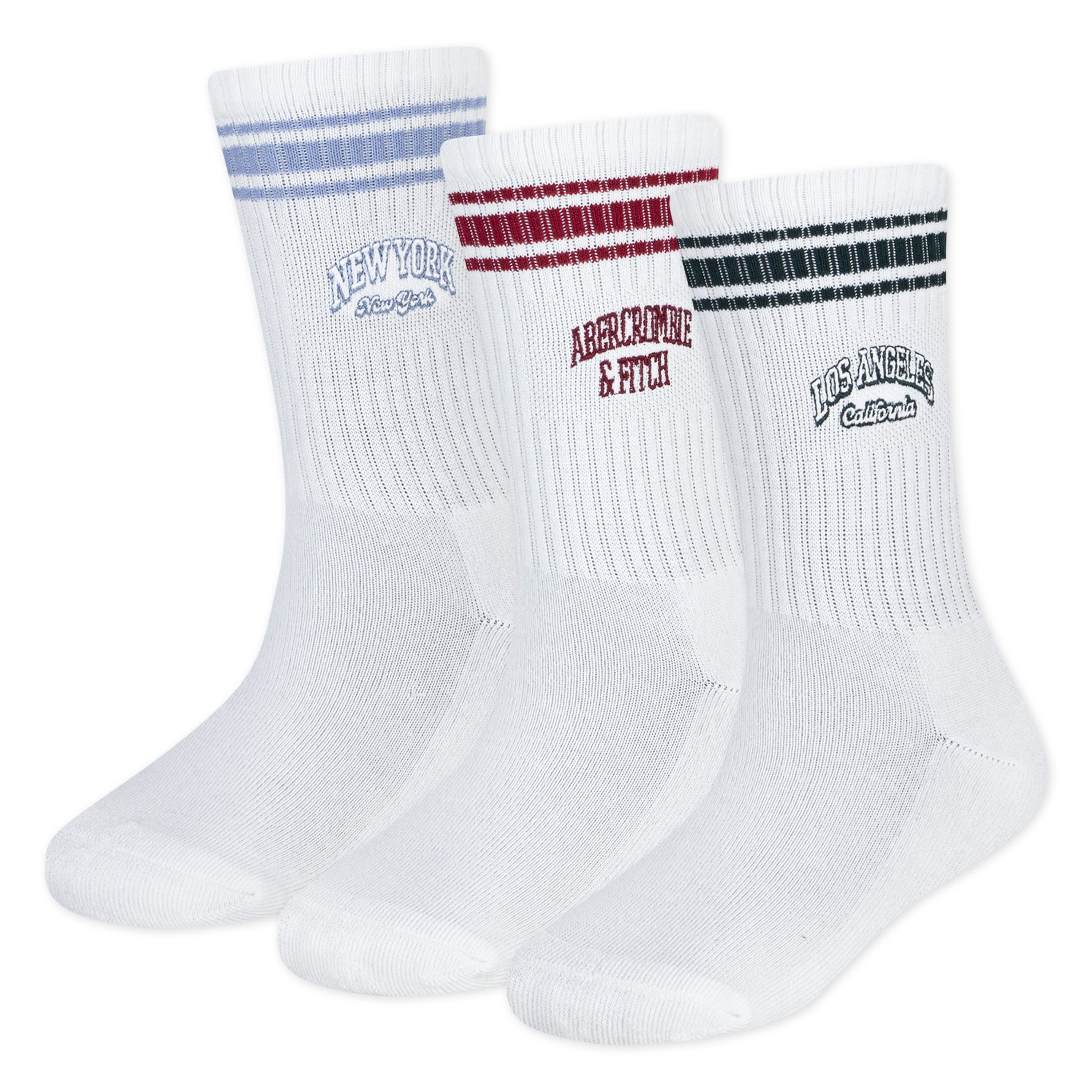 Abercrombie Kids Freizeitsocken (Packung, 3-Paar, 3er) Bequeme, wadenhohe Socken