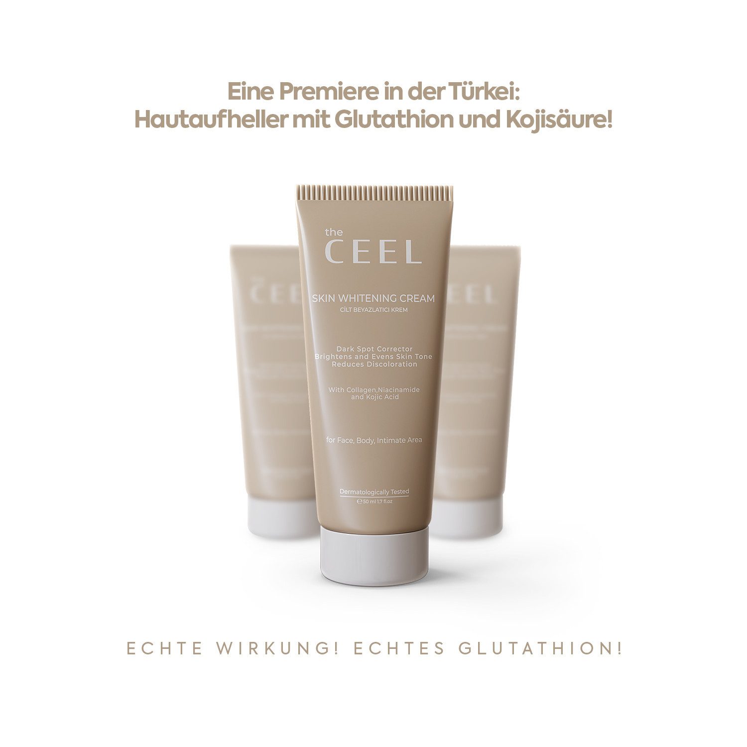 THE CEEL Hautcreme Whitening Gesichtscreme–Aufhellende Pflege für einen strahlenden Teint, Unterstützt strahlende Haut, Feuchtigkeit und weniger Flecken