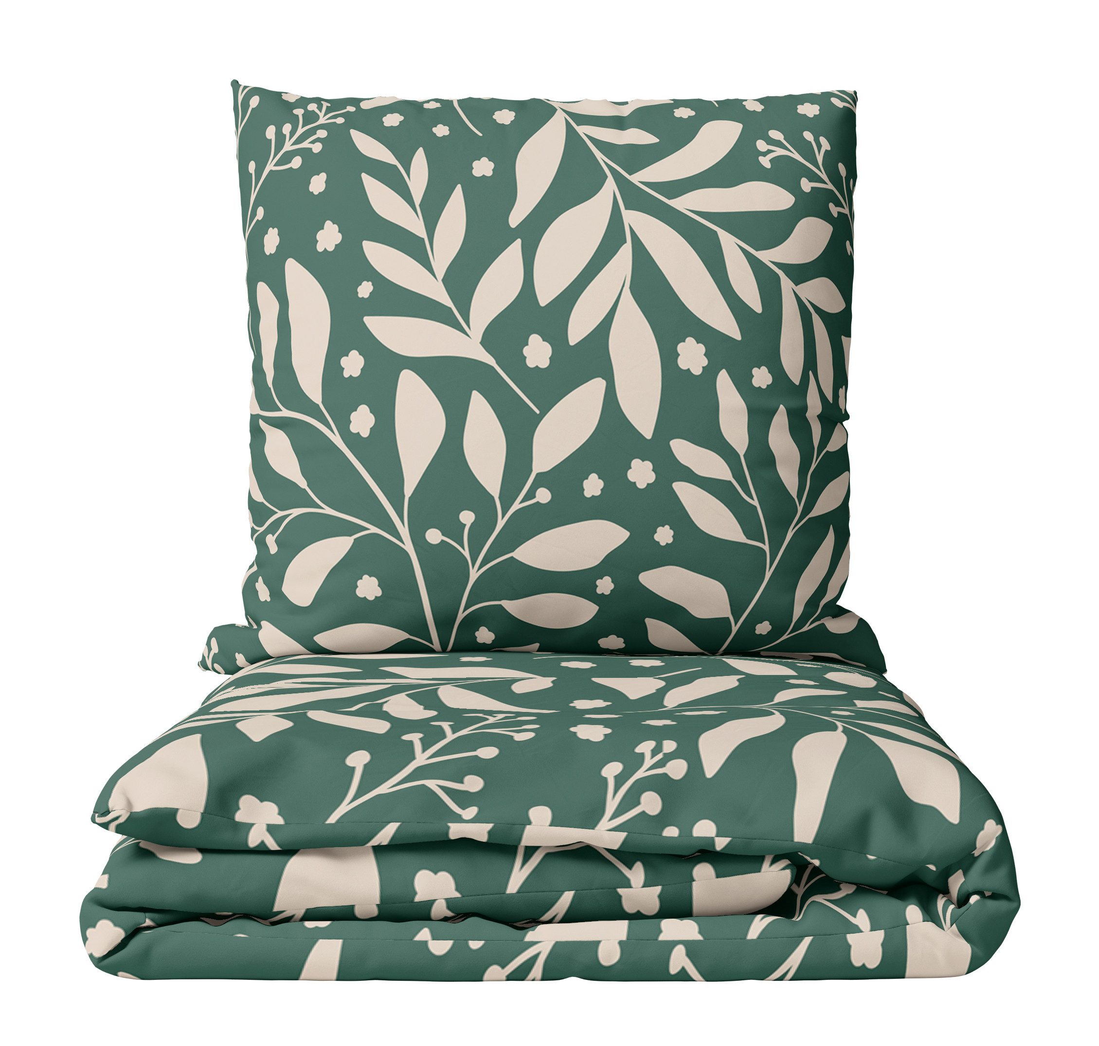 Leonado Vicenti Постельное белье Baumwolle 135x200 cm und 155x220 cm, Jersey, 2 teilig, Ganzjahresbettwäsche mit Markenreißverschluss