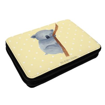 Mr. & Mrs. Panda Federmäppchen Koalabär - Gelb Pastell - Geschenk, Tiermotive, Tiere, Schüler, lusti, (1-tlg), Must-have Accessoire