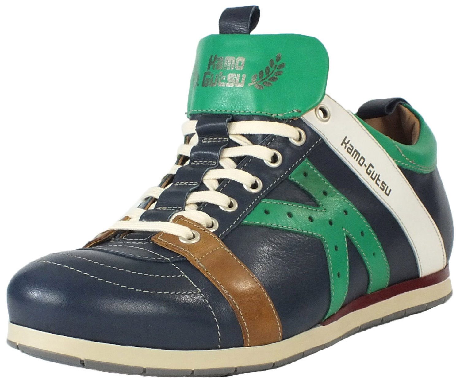 Kamo-Gutsu Herren Leder Sneaker Sneaker Wechselfussbett günstig online kaufen