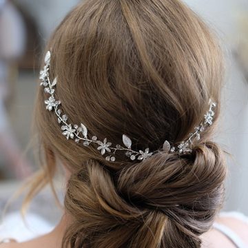 Vumari Diadem Feine Braut-Haarranke: Haarschmuck Haar Rebe Hochzeit, Stirnband Boho, Eleganter Hochzeitsschmuck