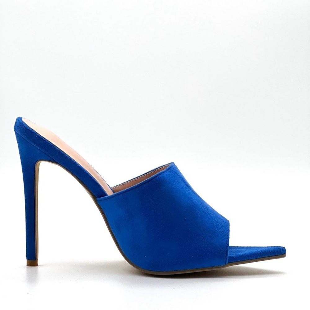 Quinn SIBE blau High-Heel-Pantolette