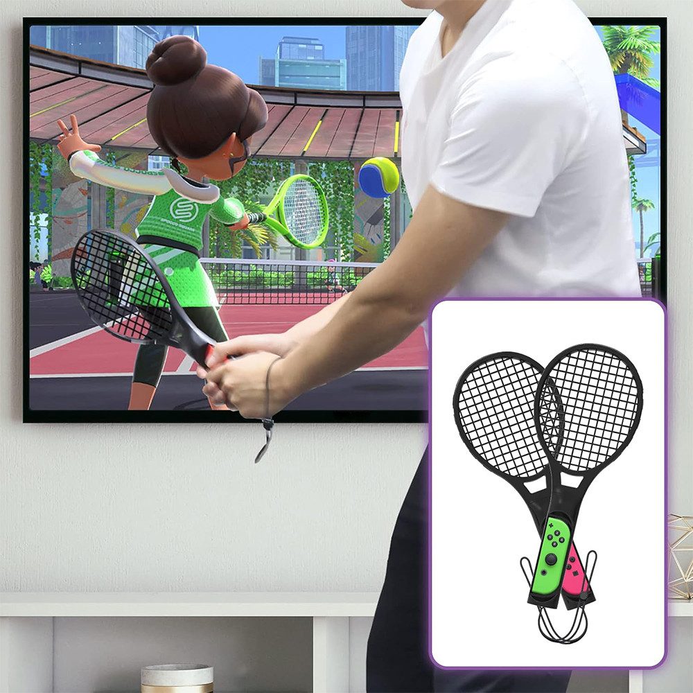 TUWENA 12 in 1 Switch Sport Zubehör Set Bundle für Nintendo Switch & OLED Controller (12 St)