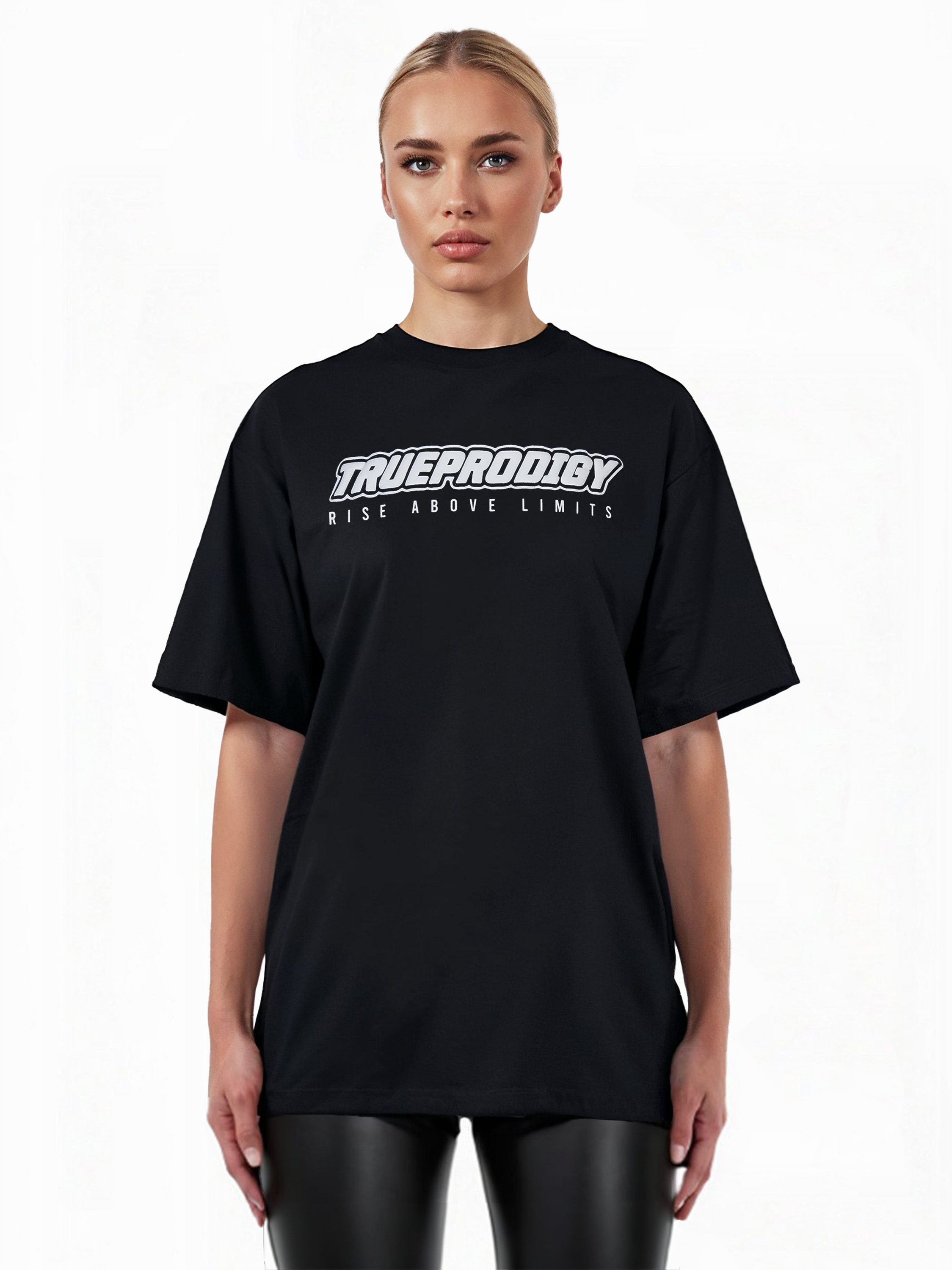 trueprodigy Oversize-Shirt Toni F Logoprint Rundhals dicker Stoff günstig online kaufen
