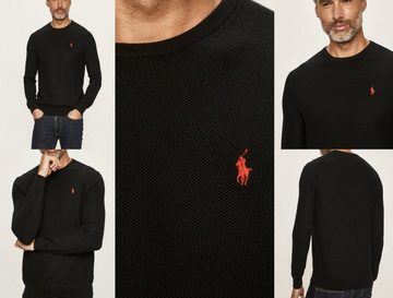 Ralph Lauren Strickpullover POLO RALPH LAUREN Black Knitted Pullover Sweater Sweatshirt Pulli Jump