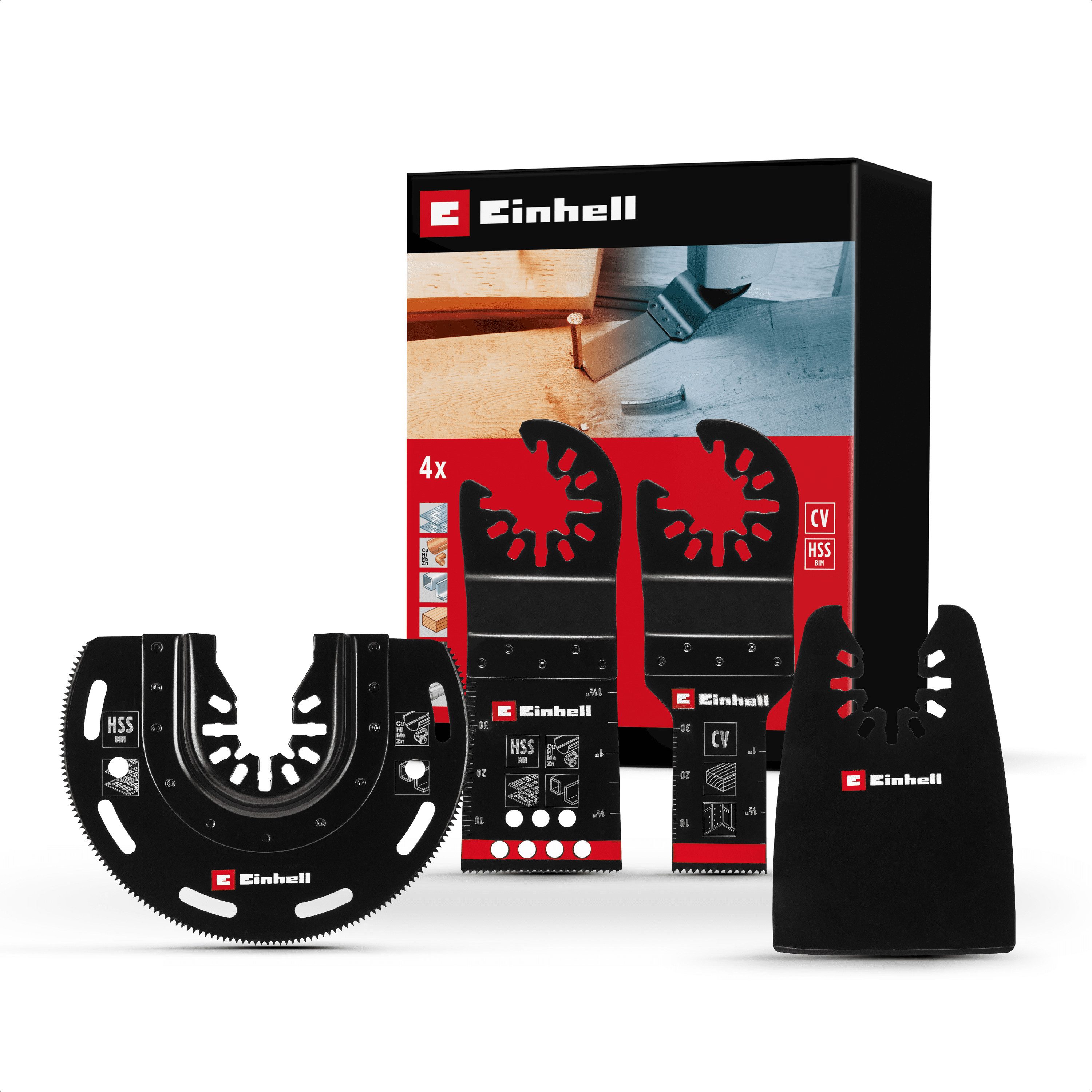 Einhell Sägeblatt, 6-tlg. Multitool-Set (BIM-/CrV-Tauchsägeblatt, Halbrunds günstig online kaufen