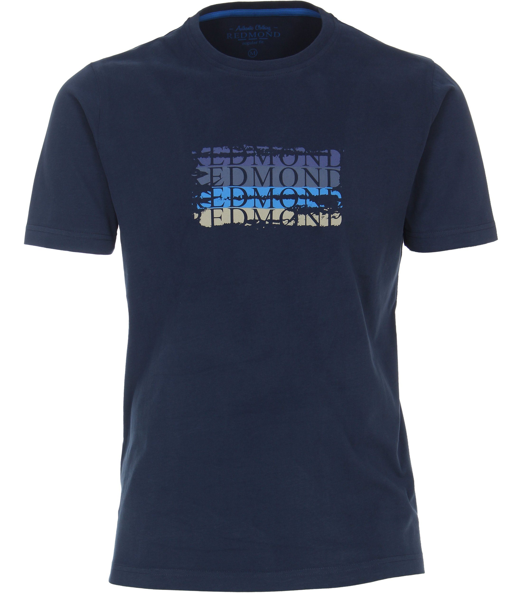 Redmond T-Shirt Druck Dunkelblau