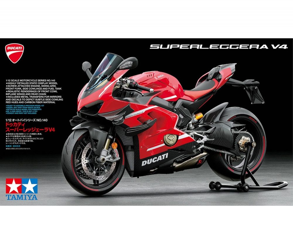 Tamiya Modellbausatz Tamiya Ducati Superleggera V4 1:12 Platik Modellbau Motorrad Bausatz